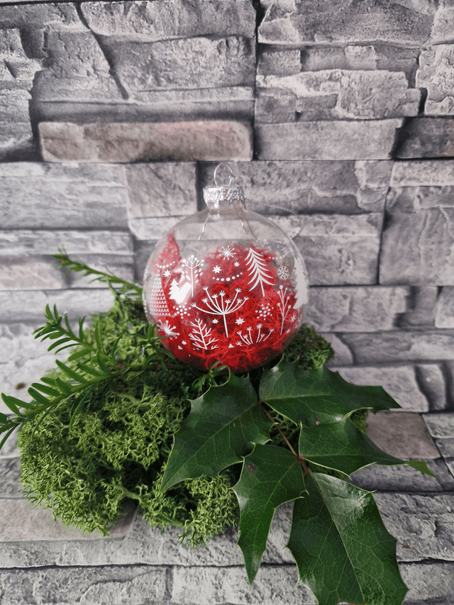 Christmas Ball - Red Moss